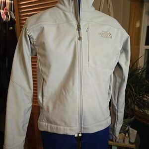 The North Face Light Gray Full-Zip Jacket